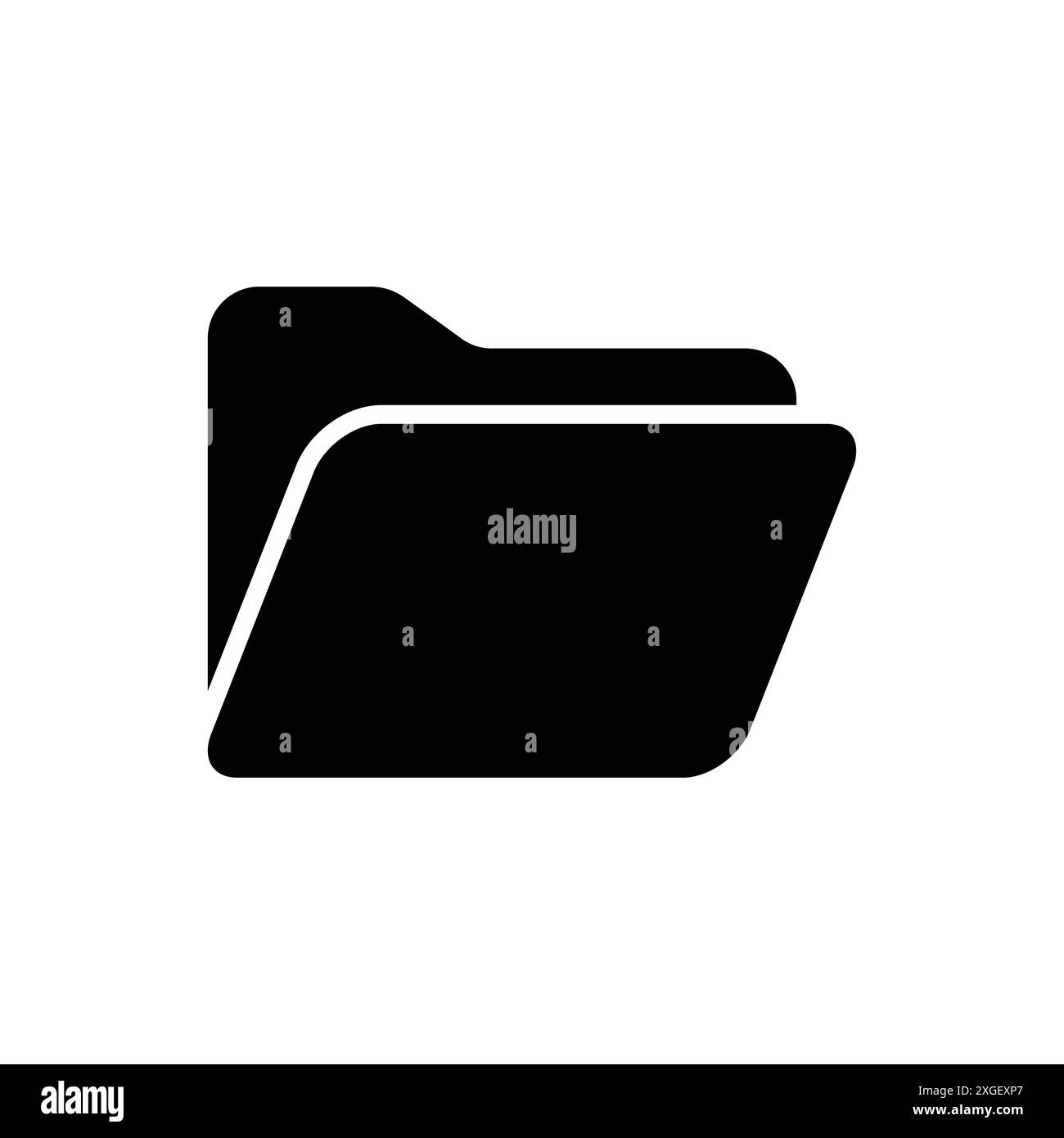 folder icon vector design template in white background Stock Vector ...