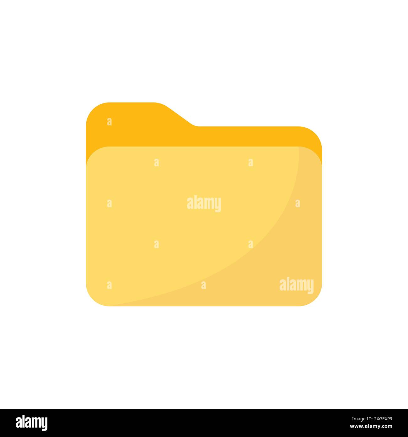 folder icon vector design template in white background Stock Vector ...
