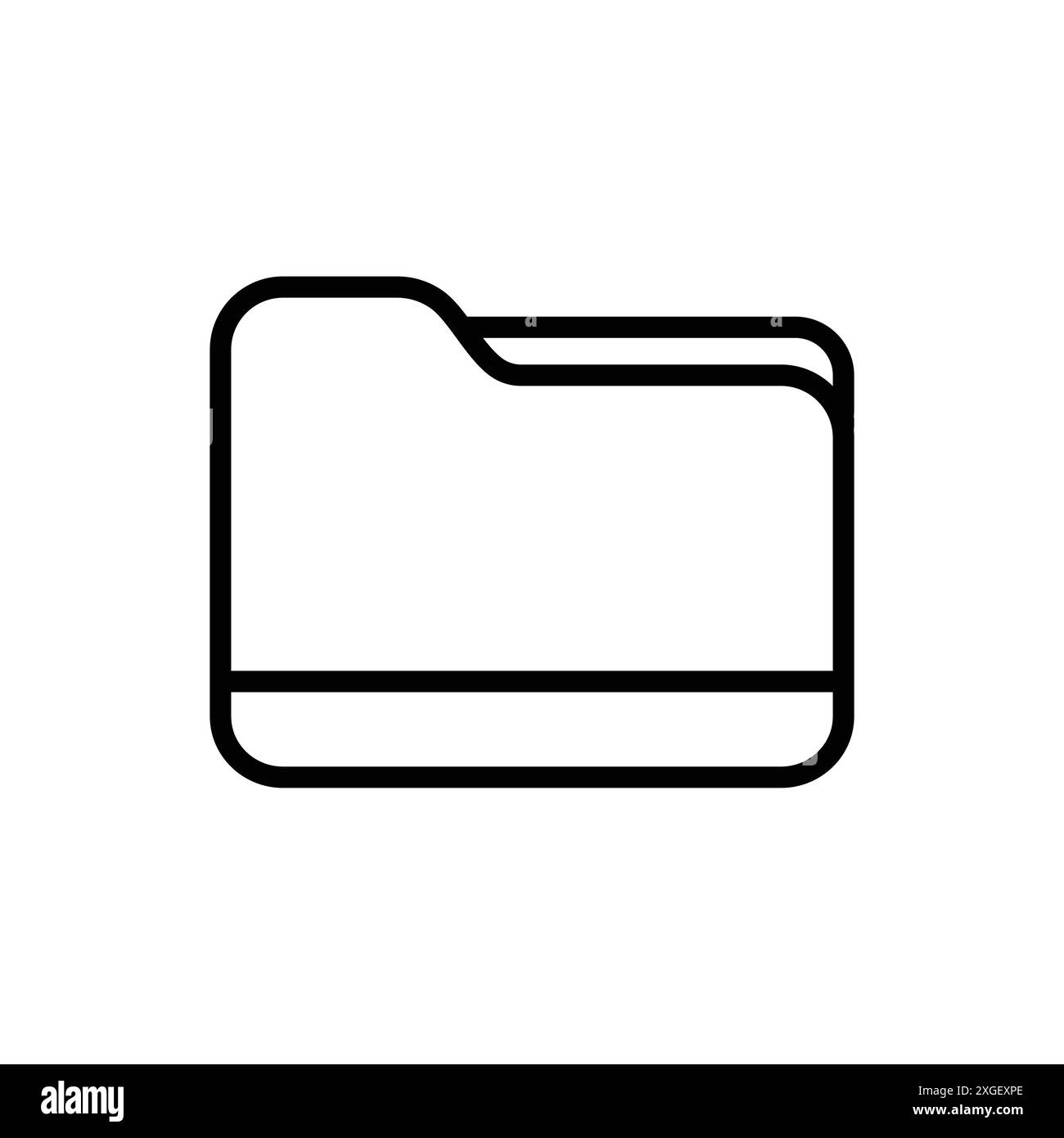 folder icon vector design template in white background Stock Vector ...