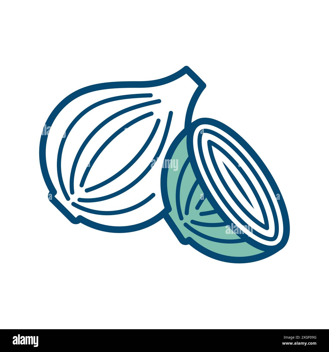 onion icon vector design template in white background Stock Vector