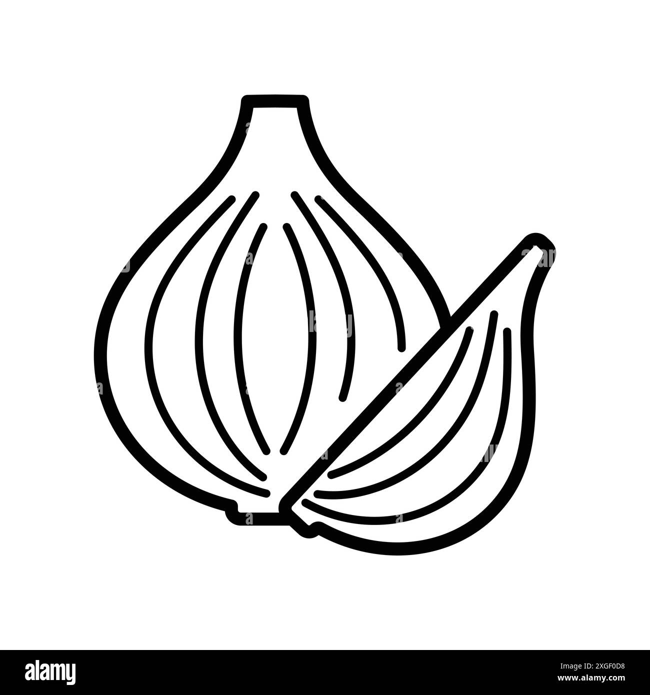 onion icon vector design template in white background Stock Vector ...