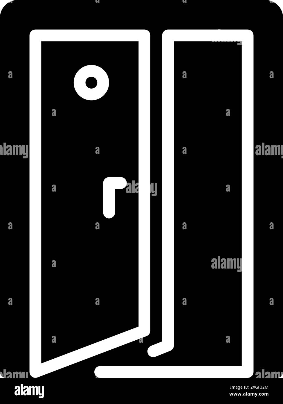 Slightly open door Black and White Stock Photos & Images - Alamy