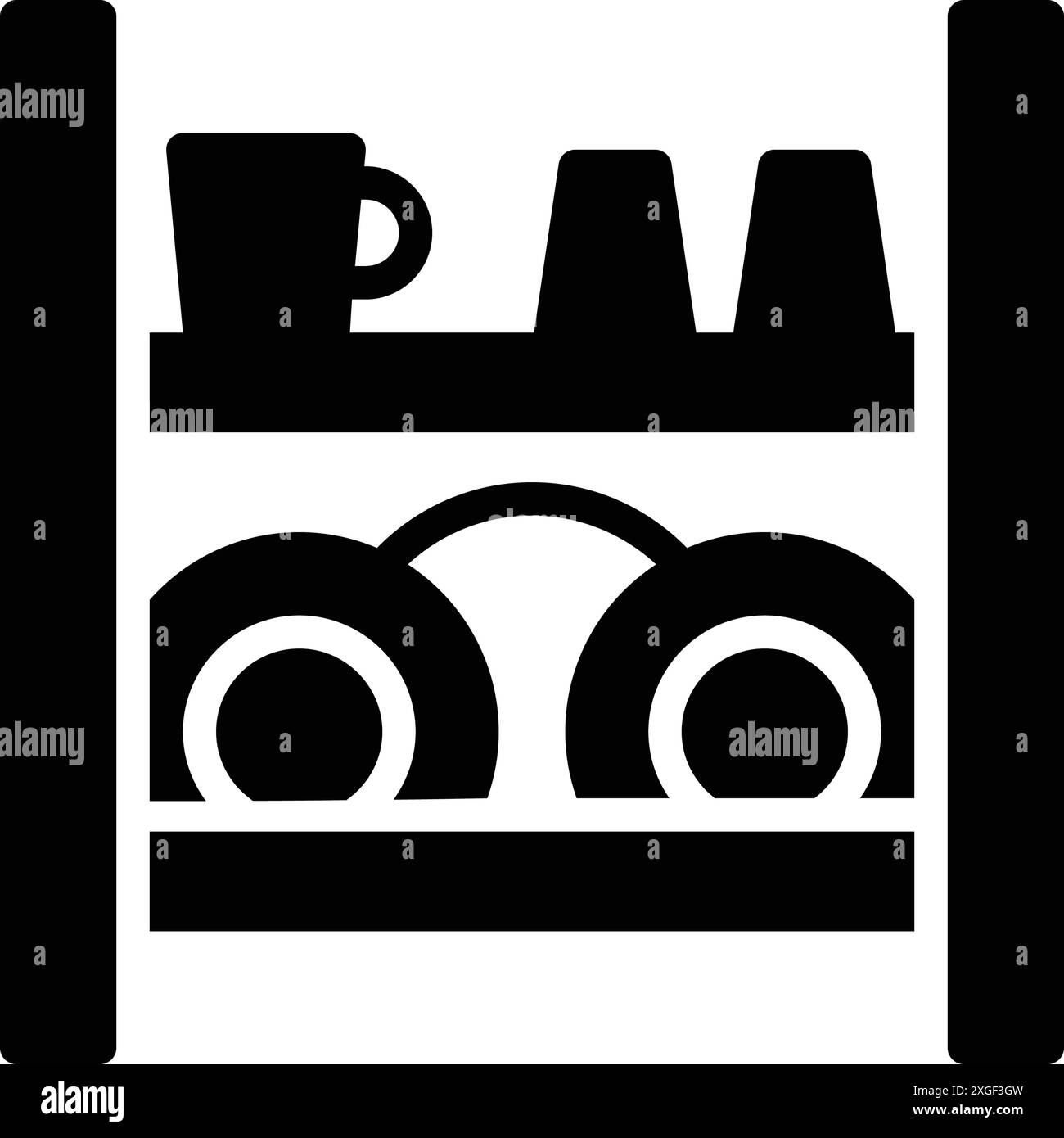 Hanging rack icon Black and White Stock Photos & Images - Alamy