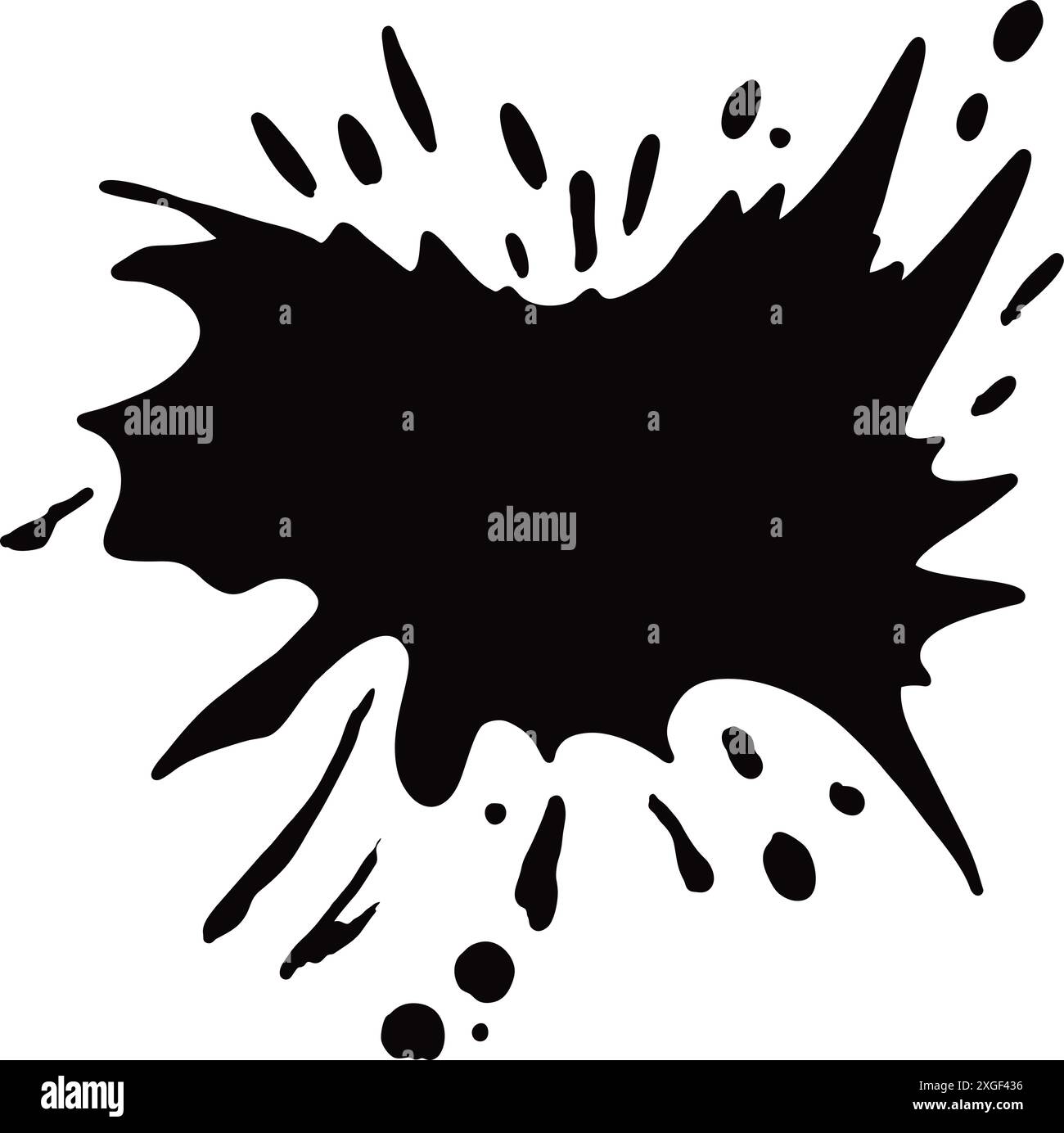 Vector of colored blots on the white background Stock Vector