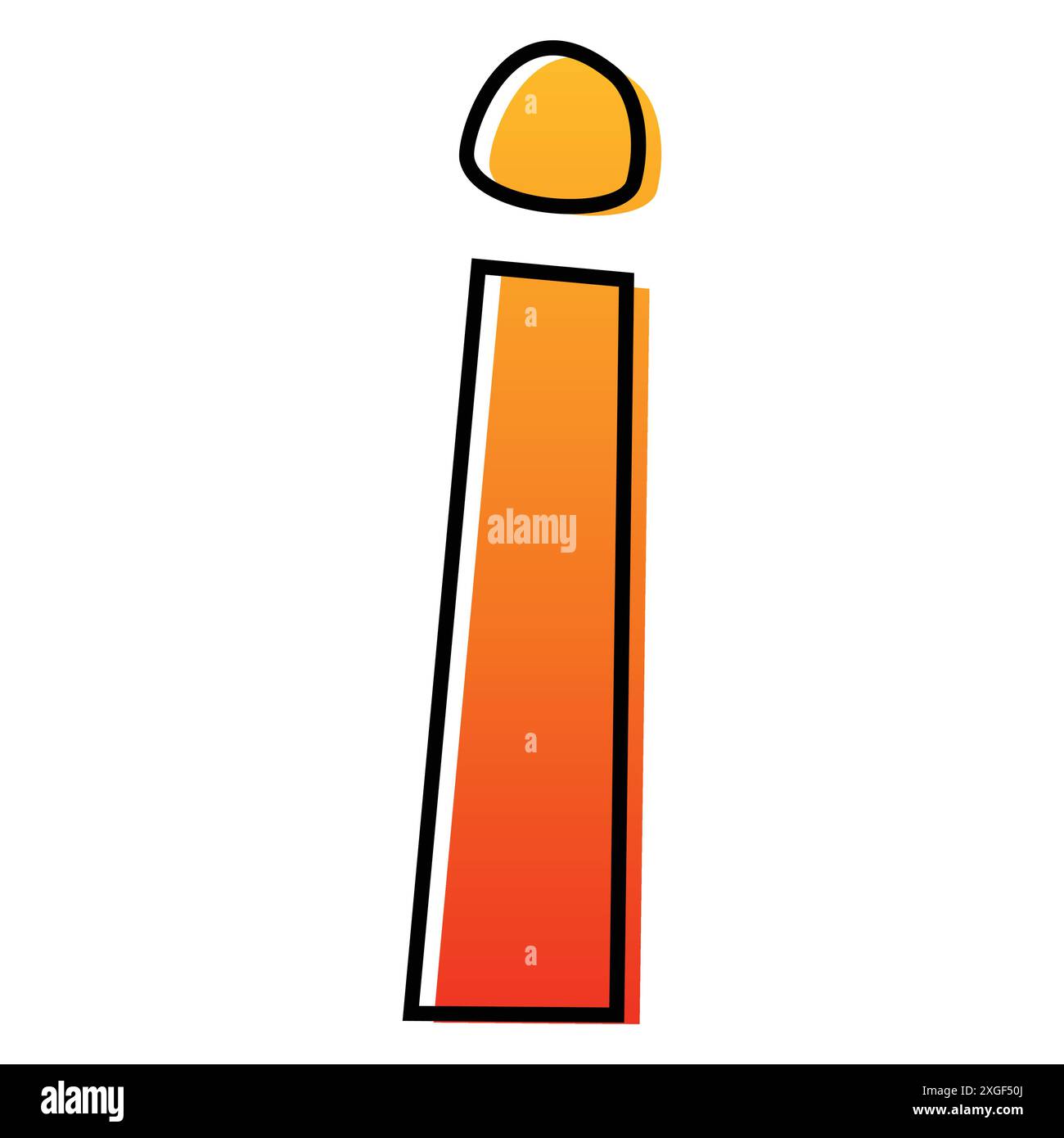 Alphabetical letter i Cut Out Stock Images & Pictures - Alamy