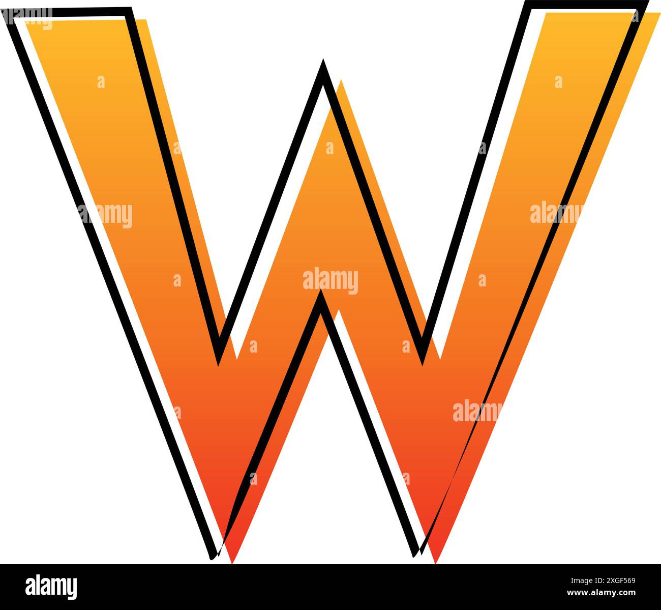 Letter or alphabet W Logo vector icon Stock Vector Image & Art - Alamy