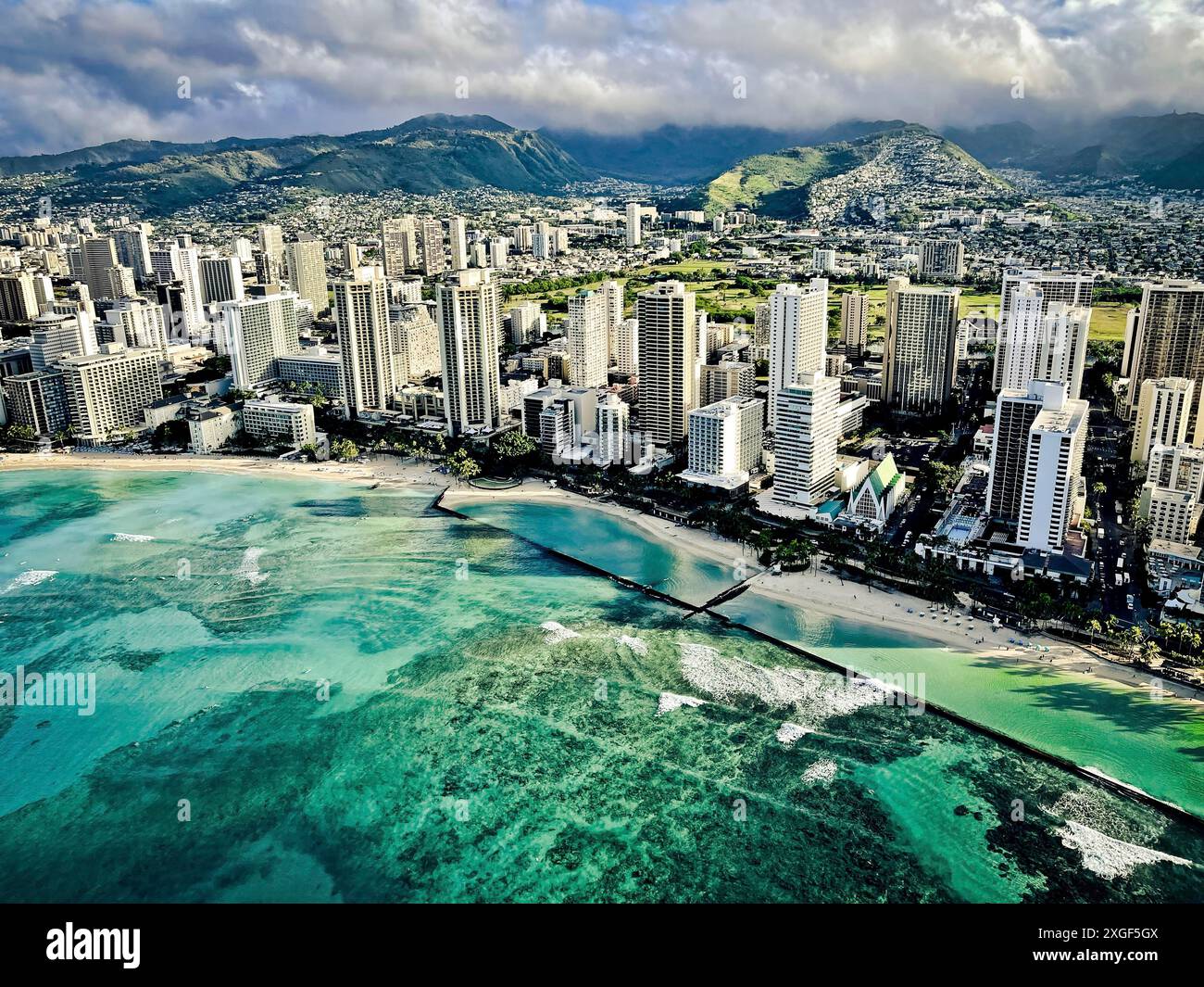 Aerial of honolulu hi-res stock photography and images - Alamy
