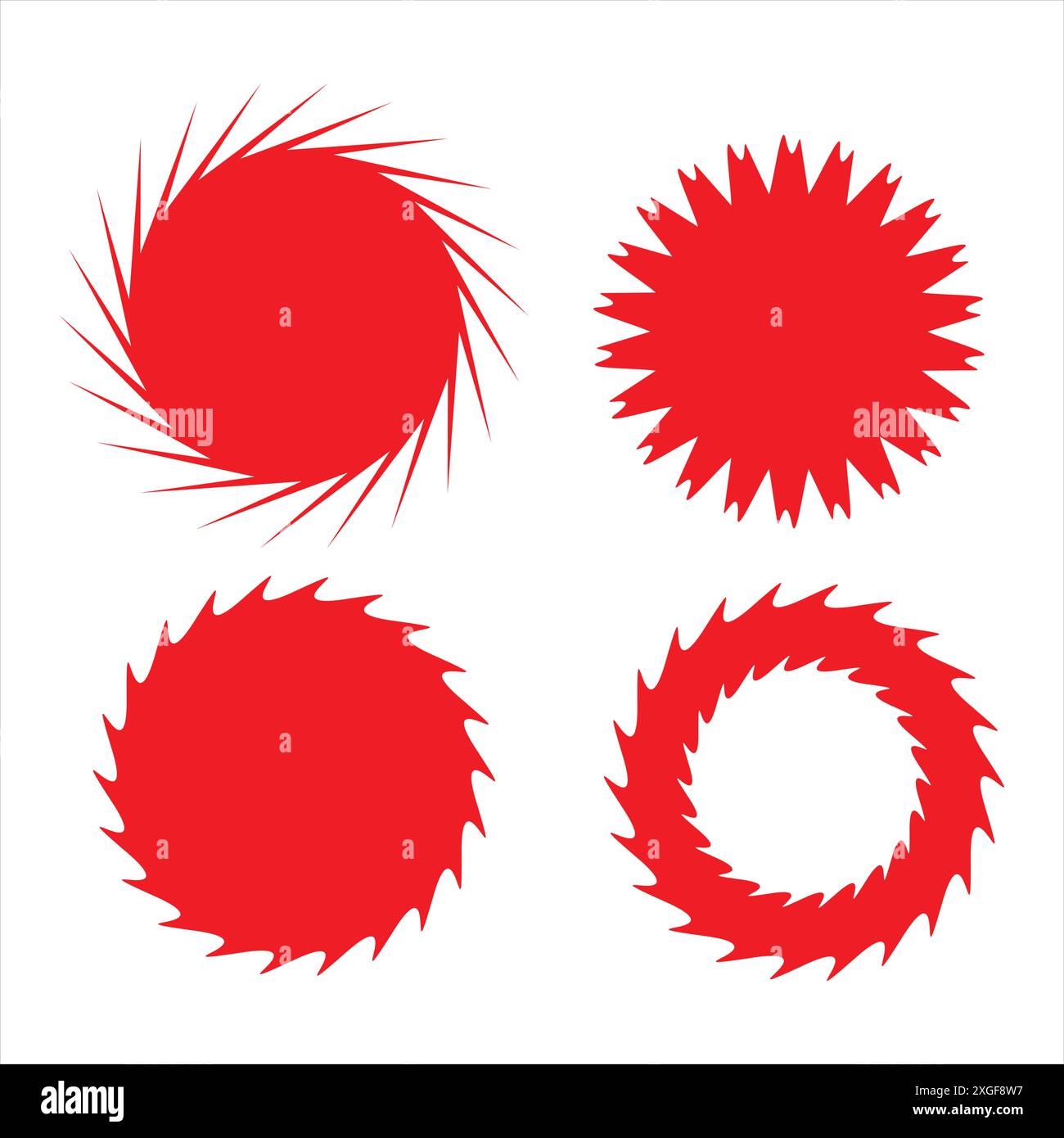 Starbursts or Sales Sticker Stock Vector