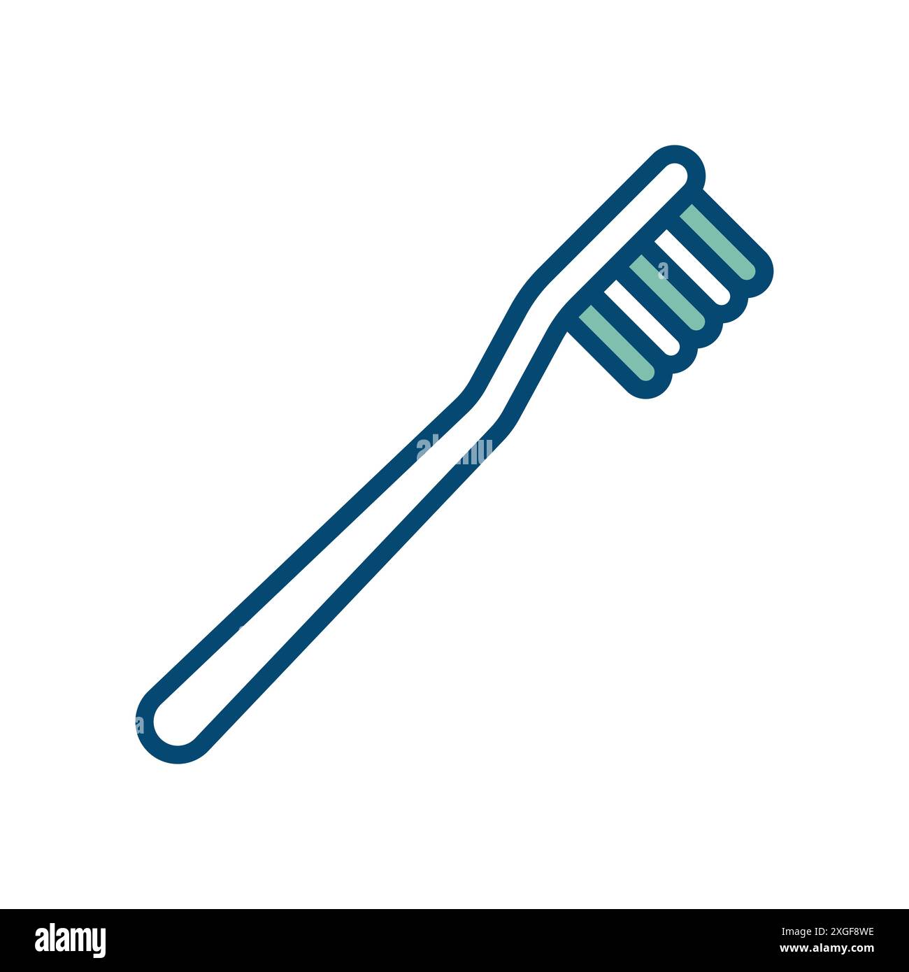 toothbrush icon vector design template in white background Stock Vector