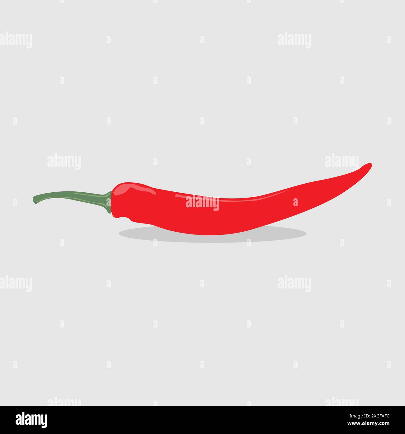 Red hot chili pepper vector icon Stock Vector