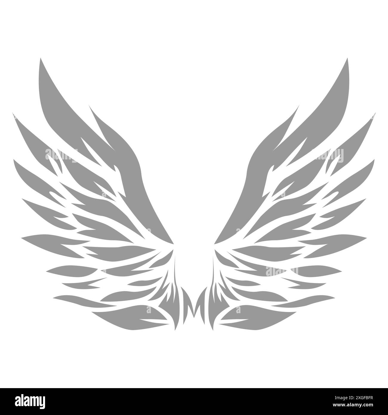 Vector wings illustration tattoo style Stock Vector Image & Art - Alamy