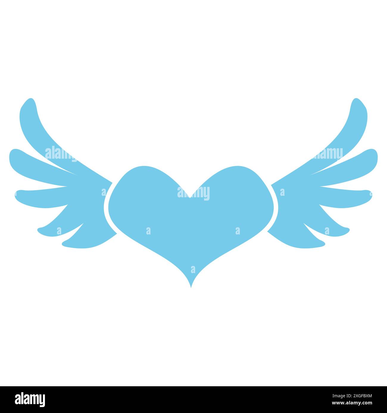 Heart flat symbol vector icon Stock Vector Image & Art - Alamy