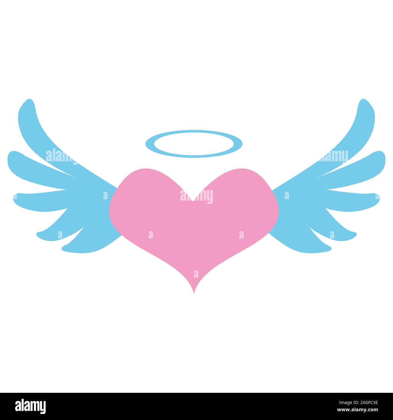 Heart flat symbol vector icon Stock Vector