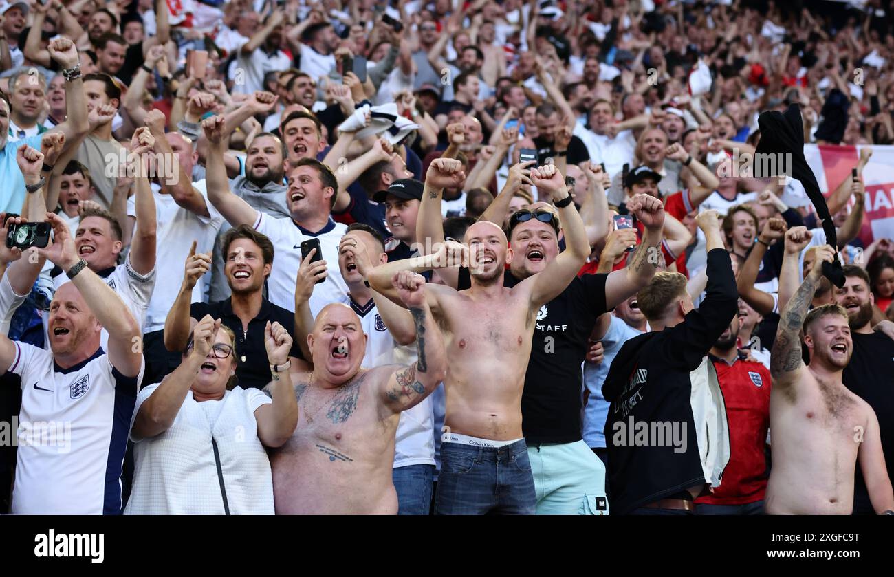 Jul With Fans DUSSELDORF, GERMANY - JULY 06: England Fans after the UEFA EURO 2024 ...
