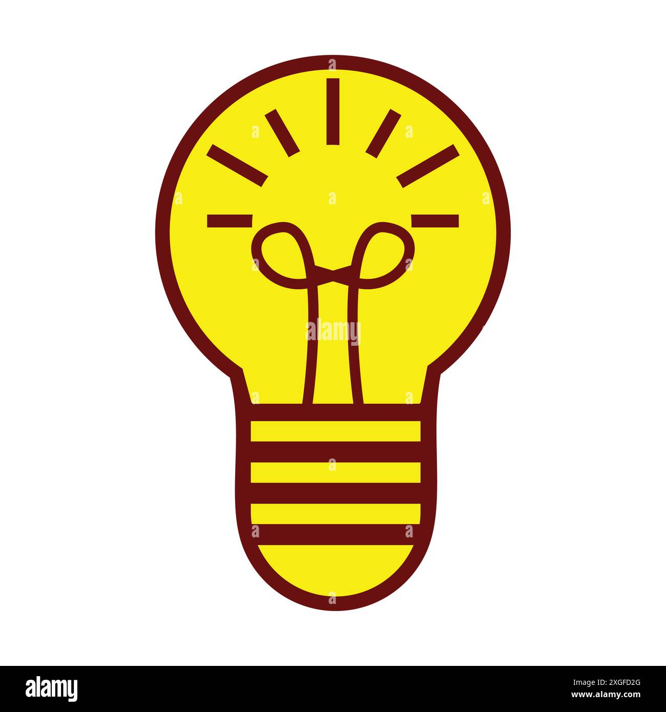 Innovative idea modern stylish icon with light bulb Stock Vector