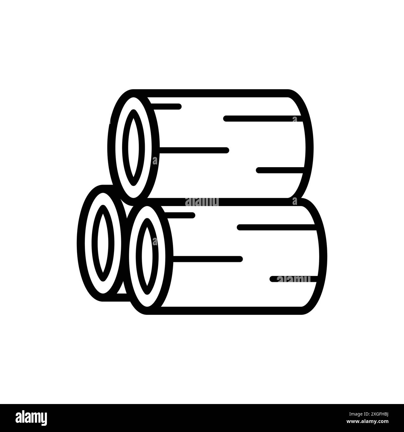 lumber wood icon vector design template in white background Stock ...