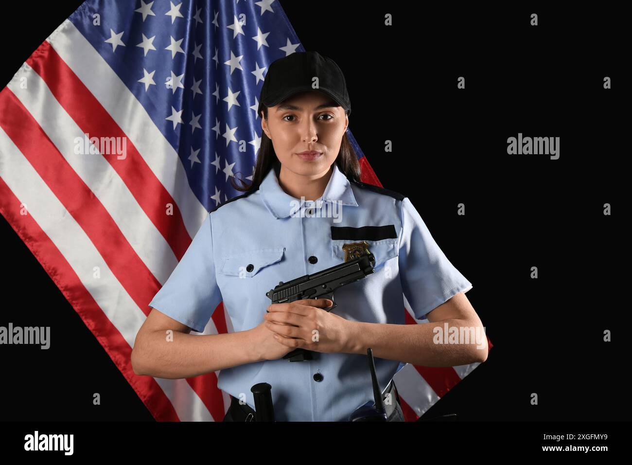 Police officer weapon usa hi-res stock photography and images - Alamy