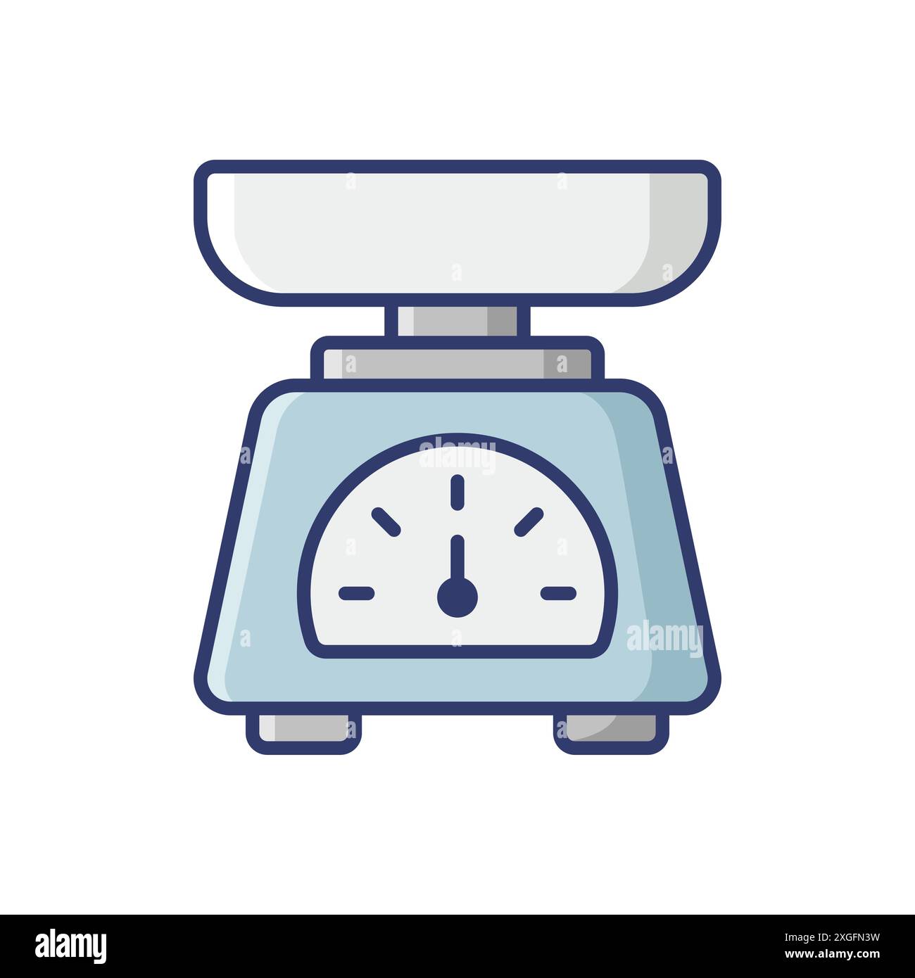 kitchen scale icon vector design template in white background Stock ...