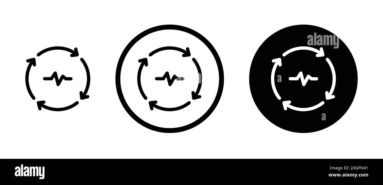 Life cycle icon vector logo set collection for web app ui Stock Vector ...