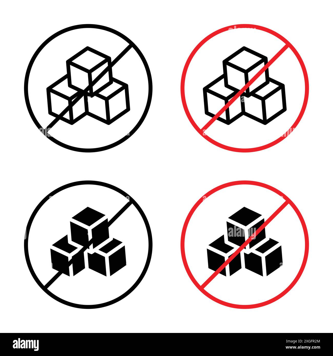 Sugar free icon vector logo set collection for web app ui Stock Vector