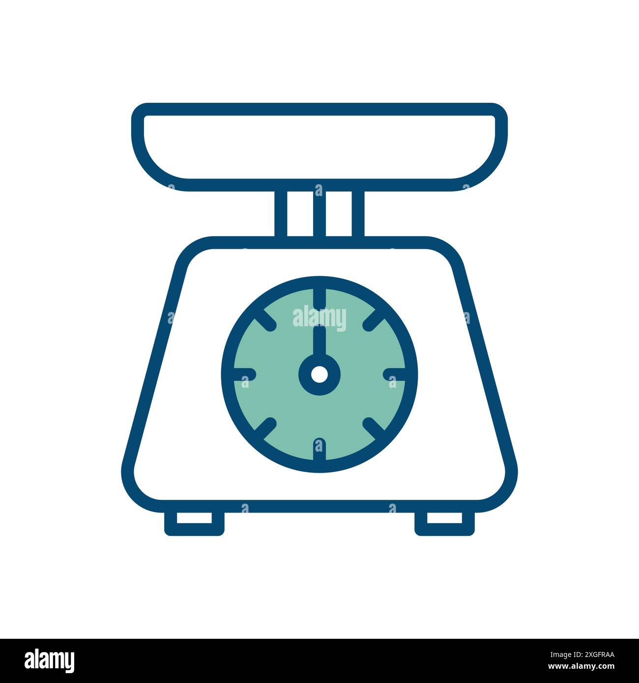 kitchen scale icon vector design template in white background Stock Vector