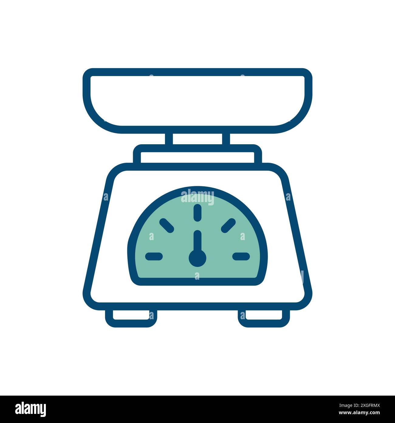 kitchen scale icon vector design template in white background Stock Vector