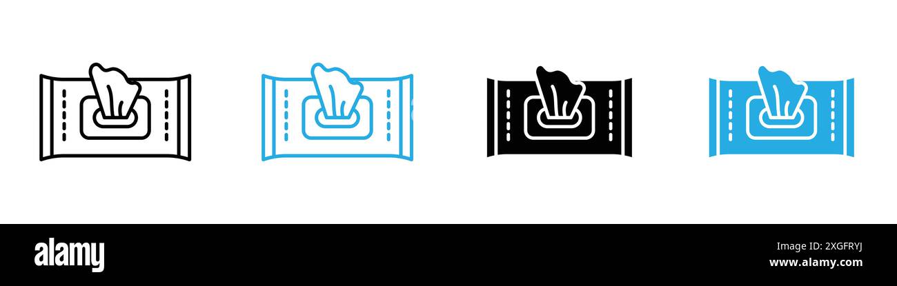Wipes pack icon vector logo set collection for web app ui Stock Vector ...