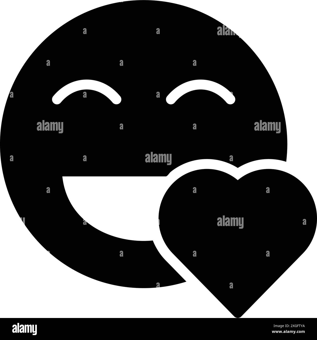 Heart emoji Black and White Stock Photos & Images - Alamy
