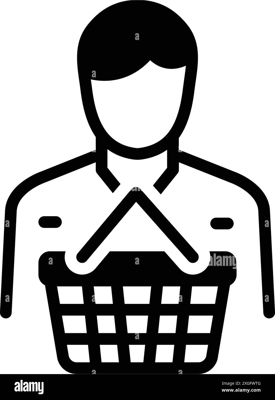 Icon for consumers,buyer Stock Vector