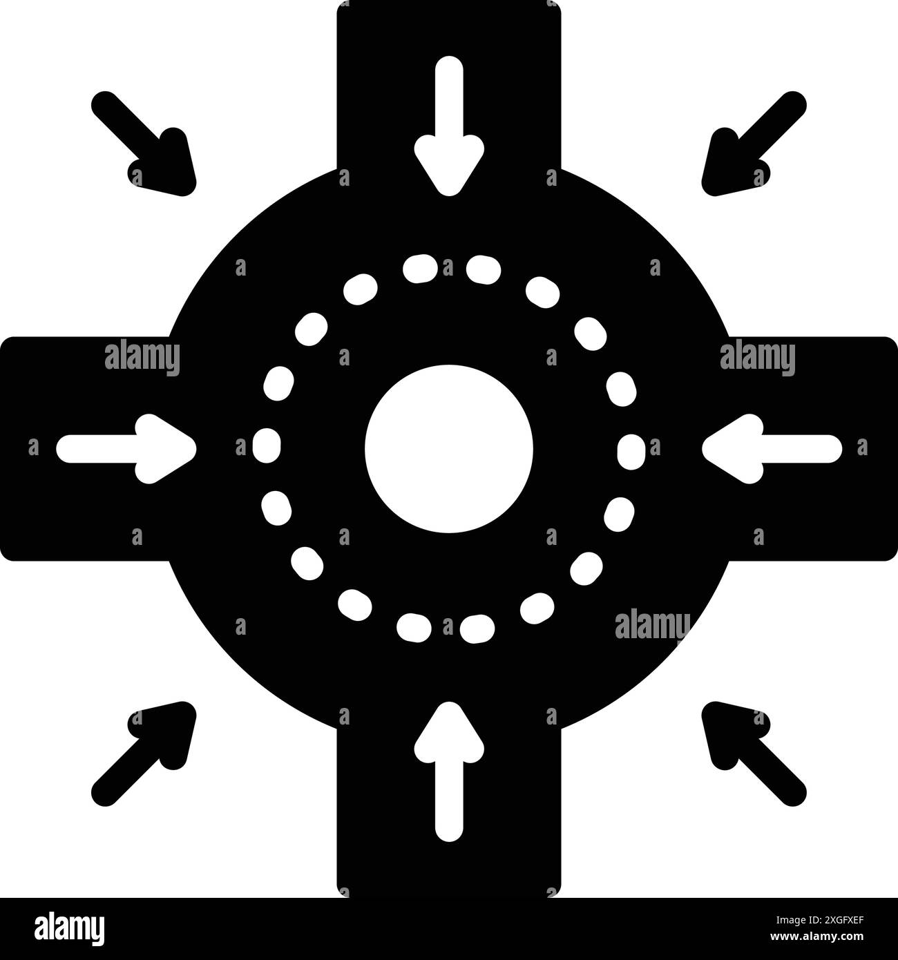 Intersection point Black and White Stock Photos & Images - Alamy