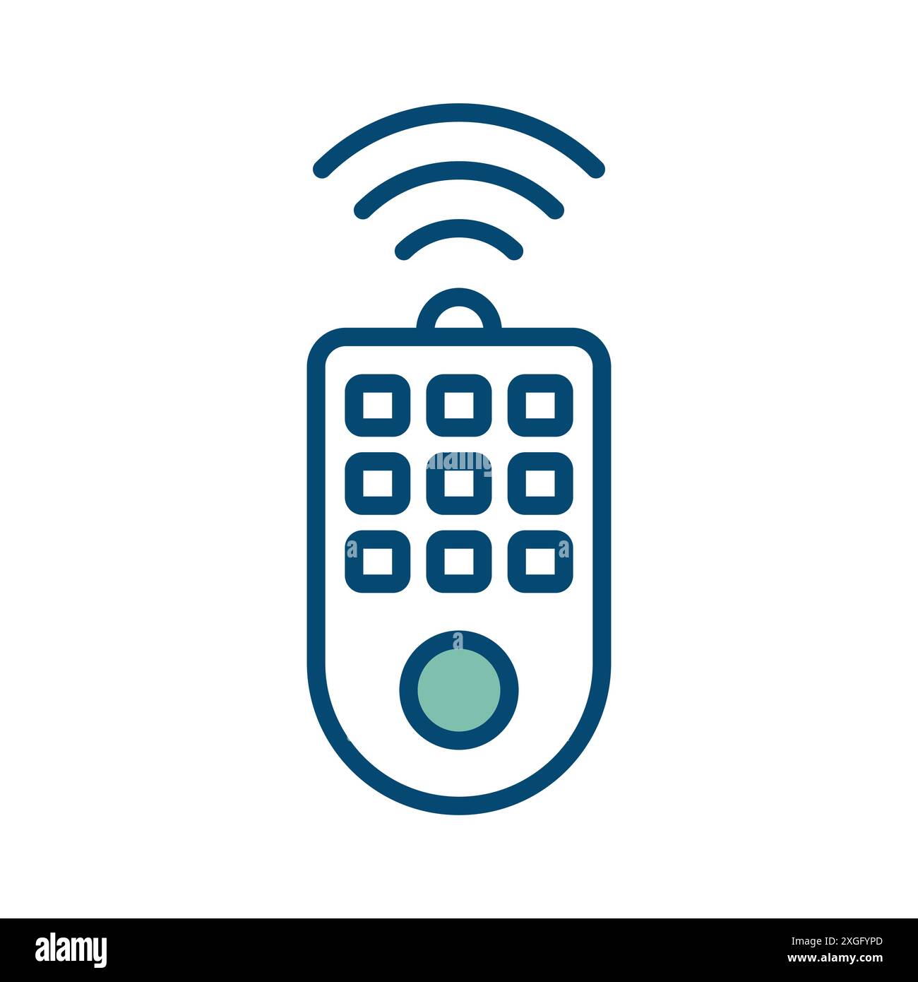 remote control icon vector design template in white background Stock Vector