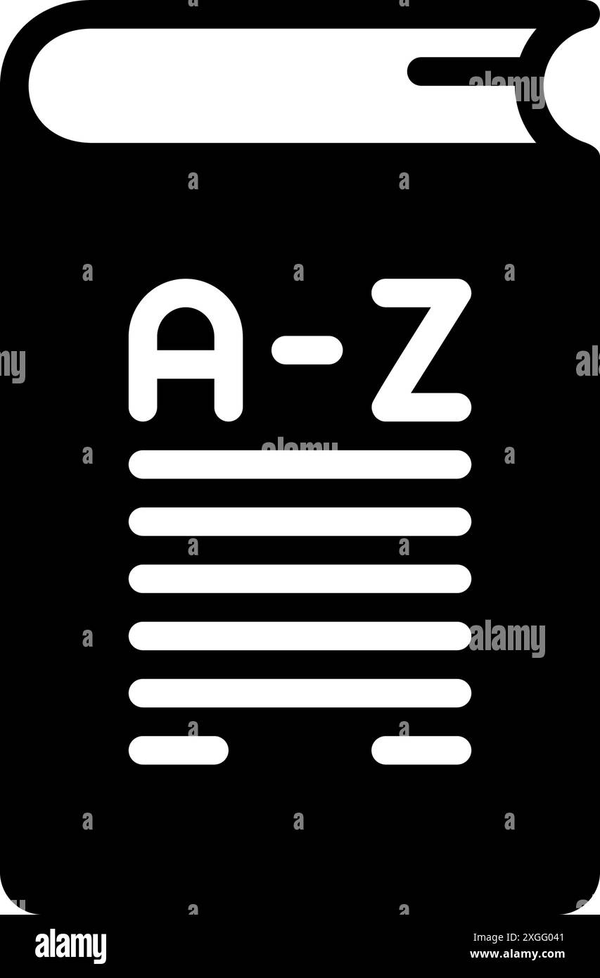 Icon for vocabulary,terminology Stock Vector Image & Art - Alamy