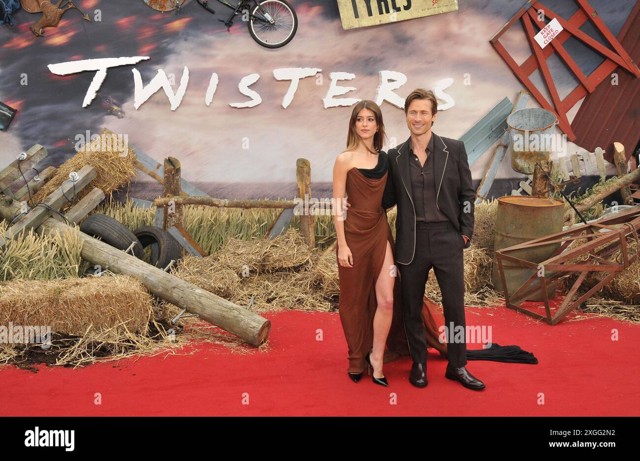 Daisy Edgar-Jones and Glen Powell at the &ldquo;Twisters&rdquo; European film