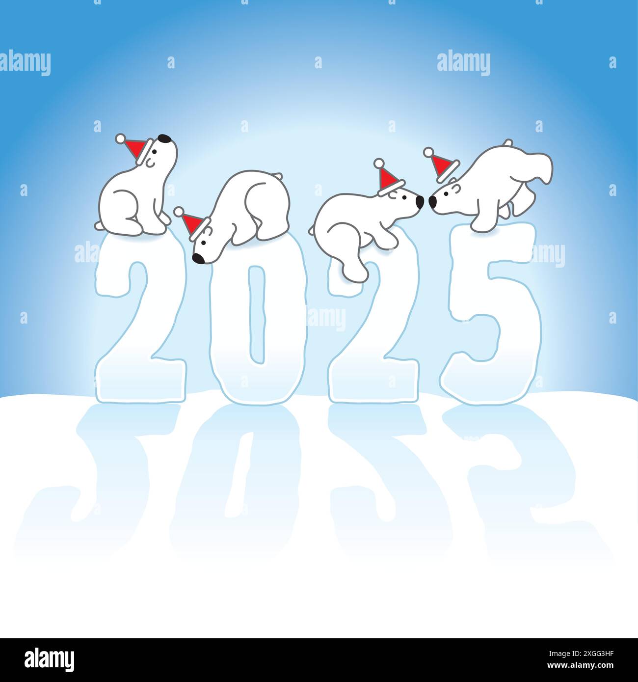 Polar bear on ice Stock Vector Images Alamy