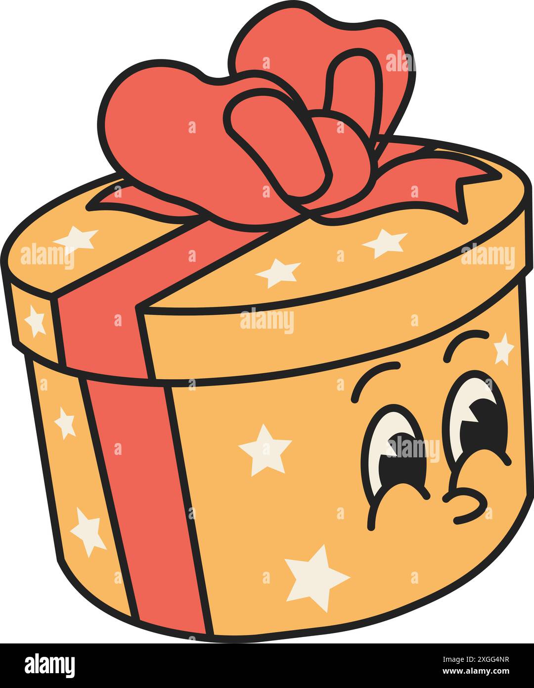 Happy Christmas Gift Box vector Stock Vector Image & Art - Alamy