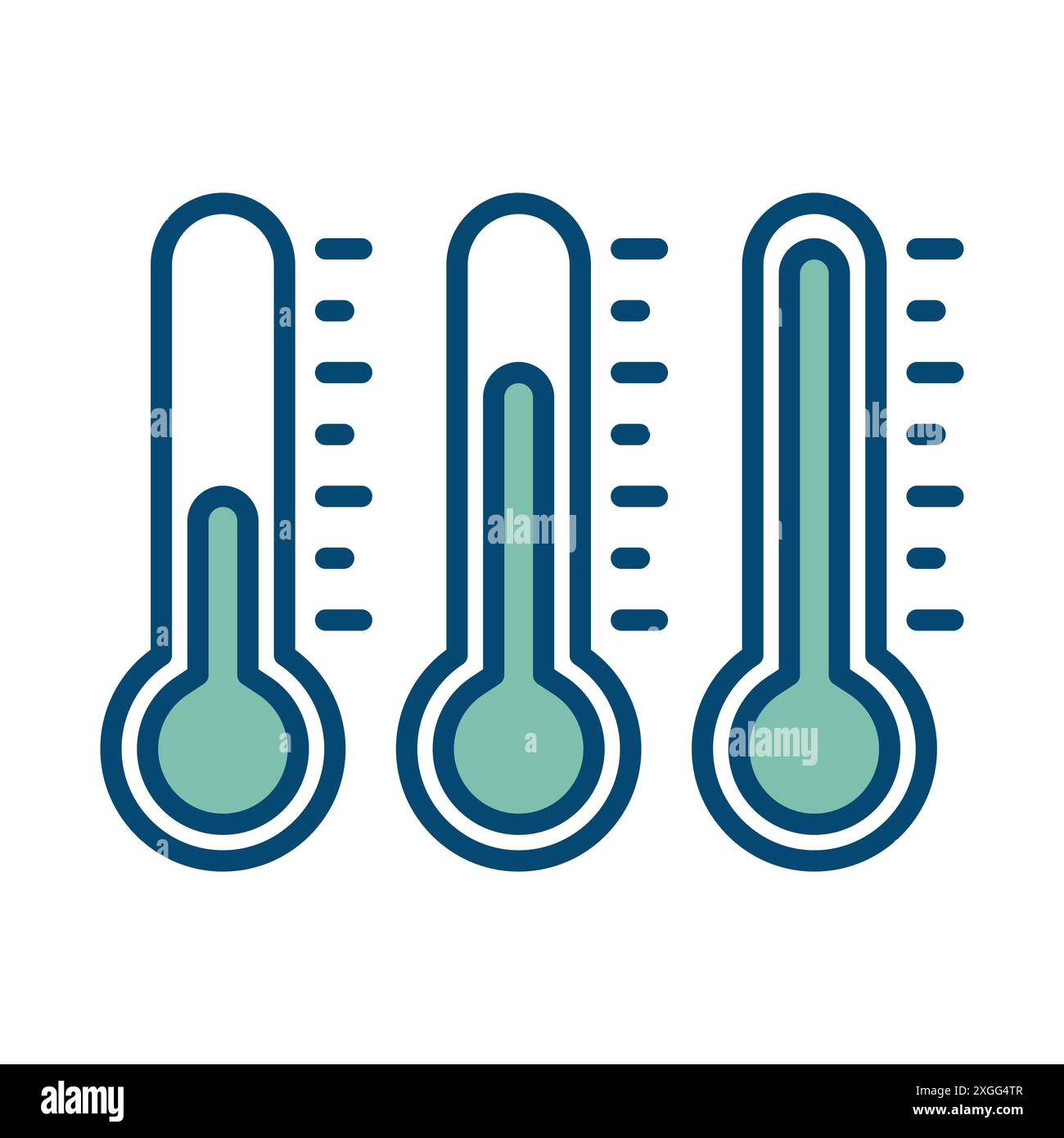 thermometer icon vector design template in white background Stock Vector
