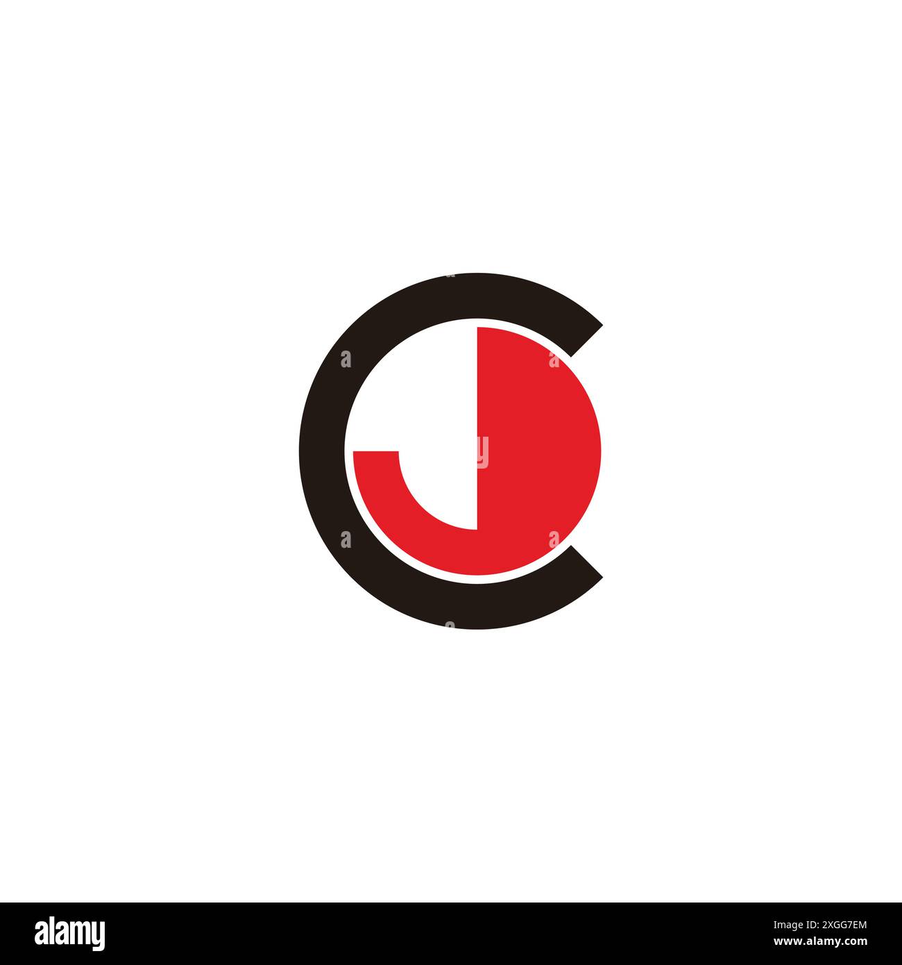 letter cd  round geometric circle logo vector Stock Vector