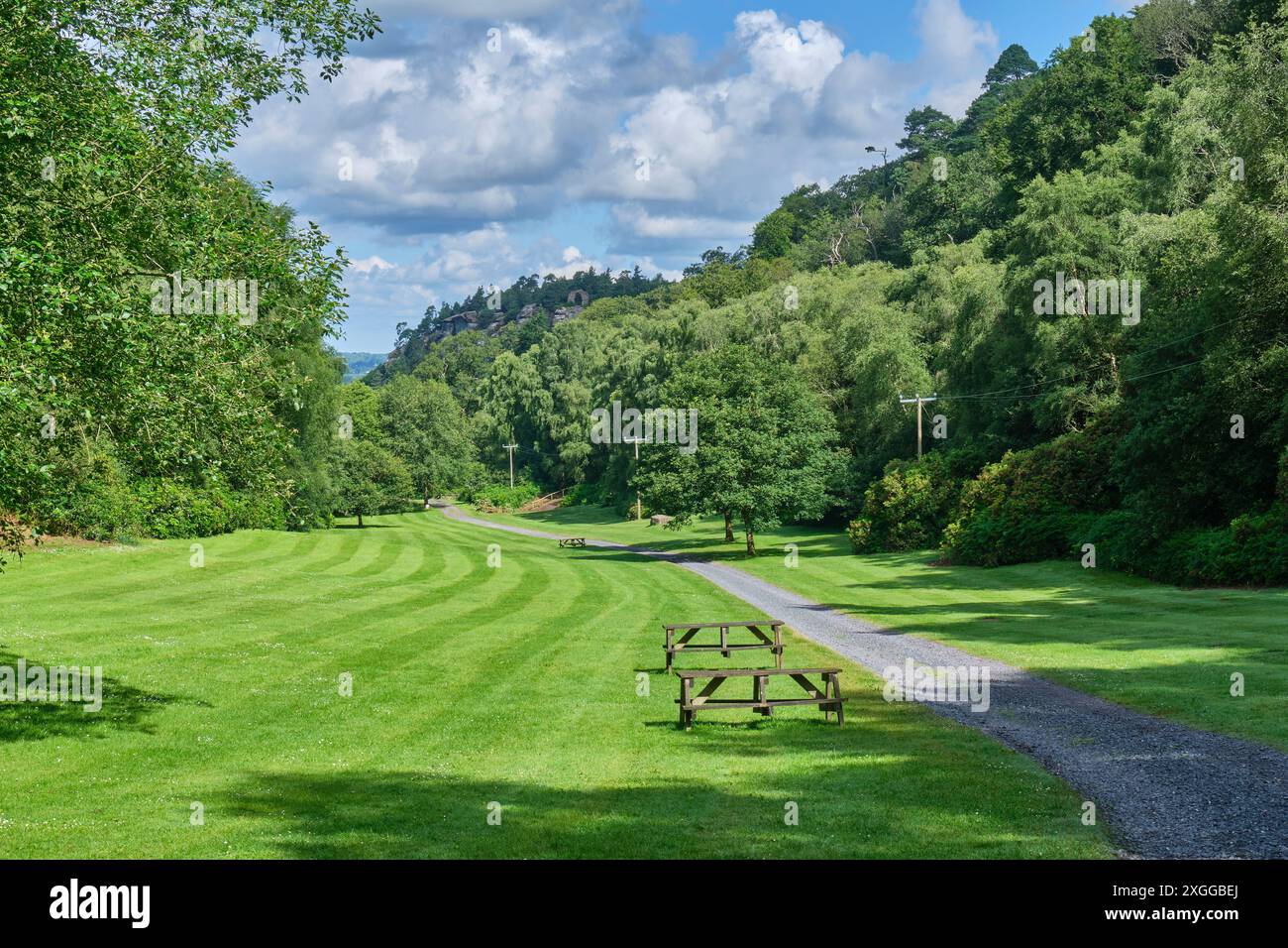 The Grand Valley at Hawkstone Follies, Hawkstone Park, Weston-under-Redcastle, Shrewsbury, Shropshire Stock Photo