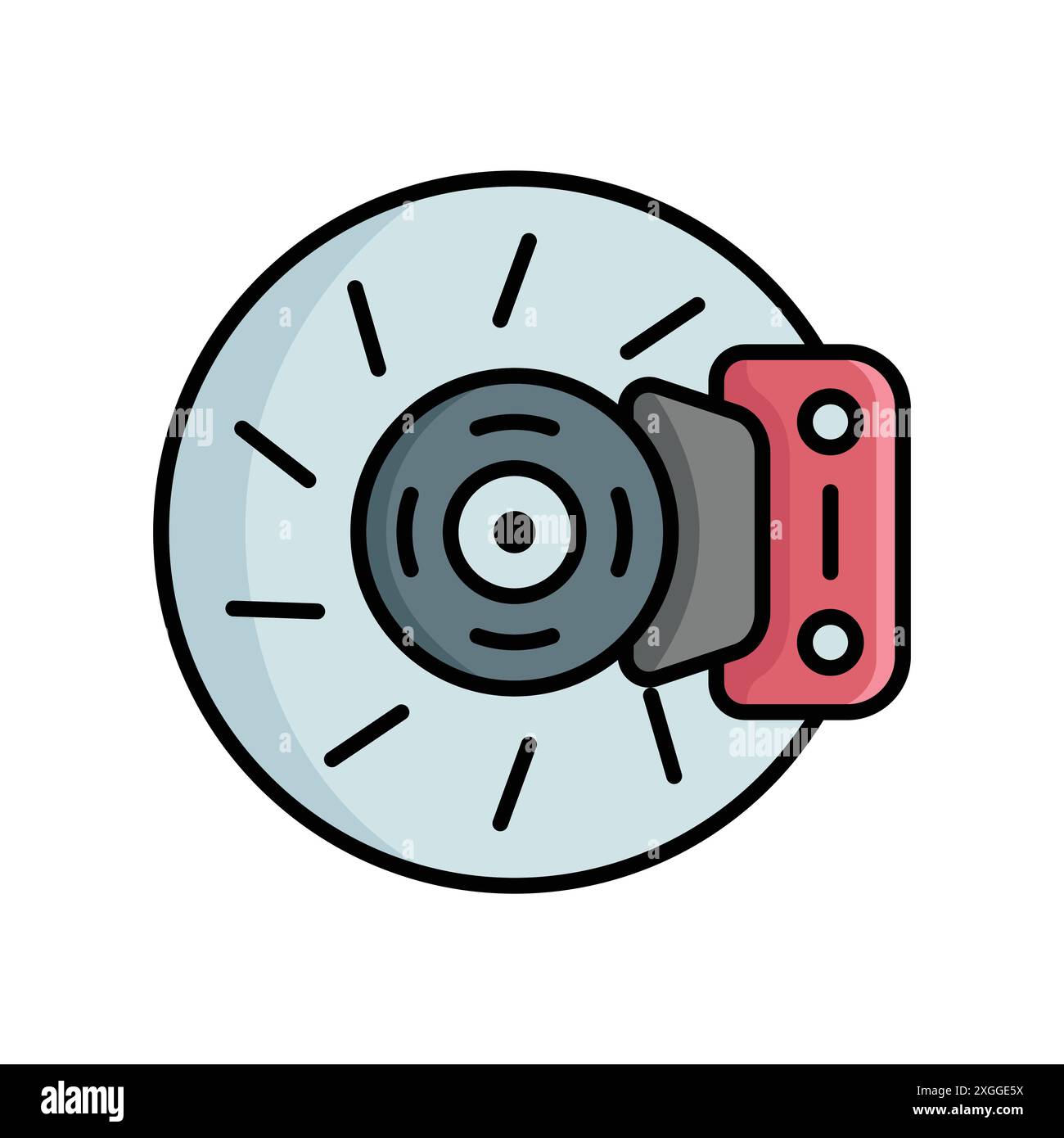 brake icon vector design template in white background Stock Vector