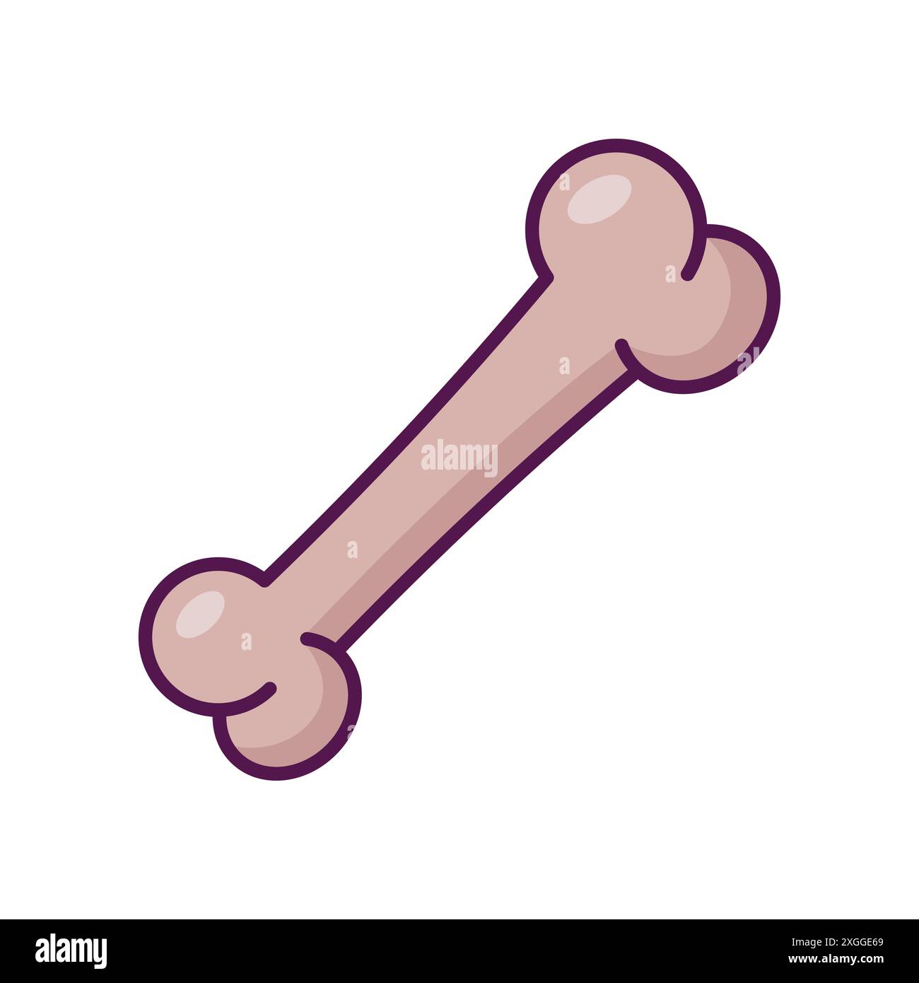 bone icon vector design template in white background Stock Vector