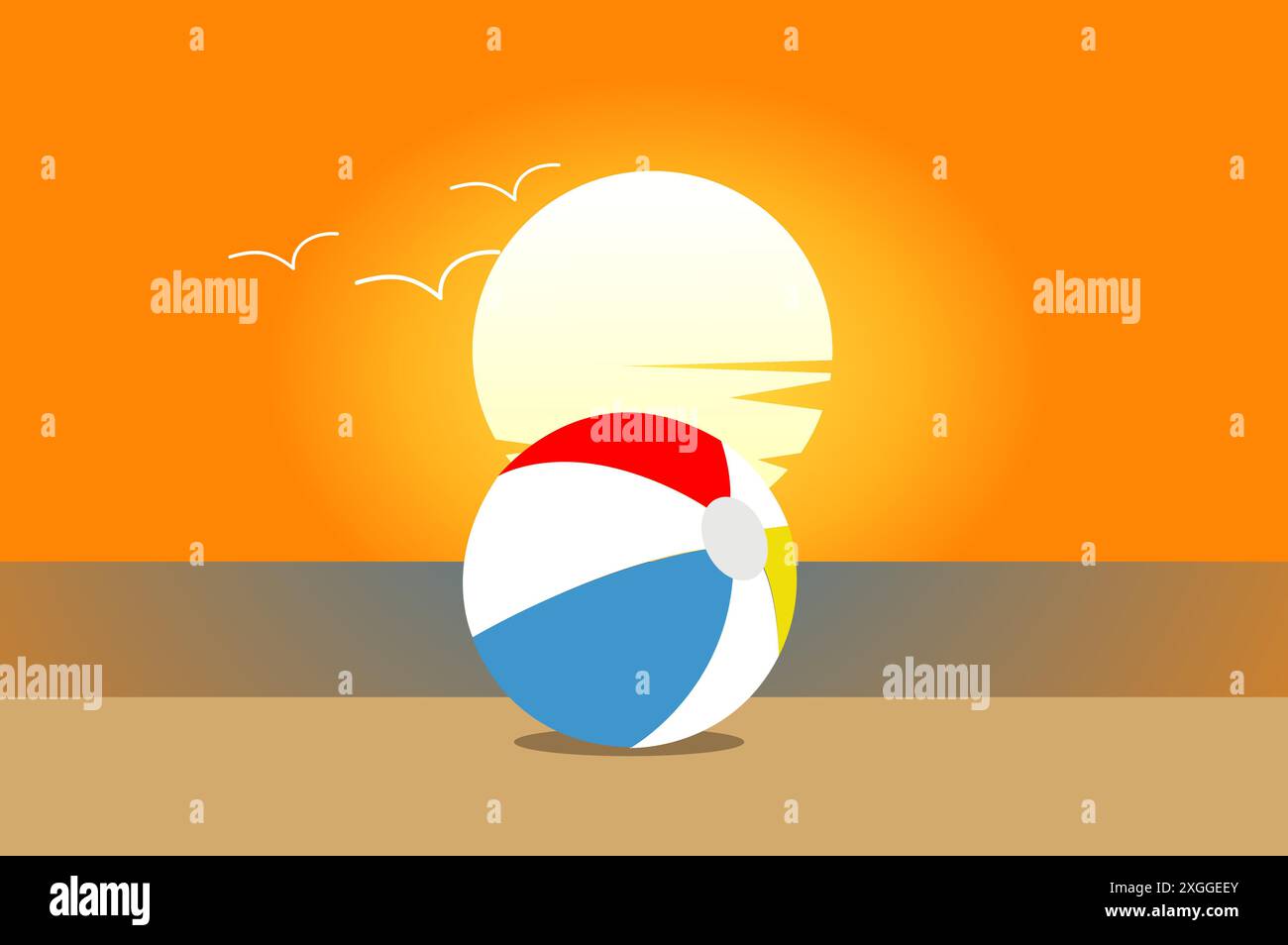 beach ball vector illustration Stock Vector Image & Art - Alamy