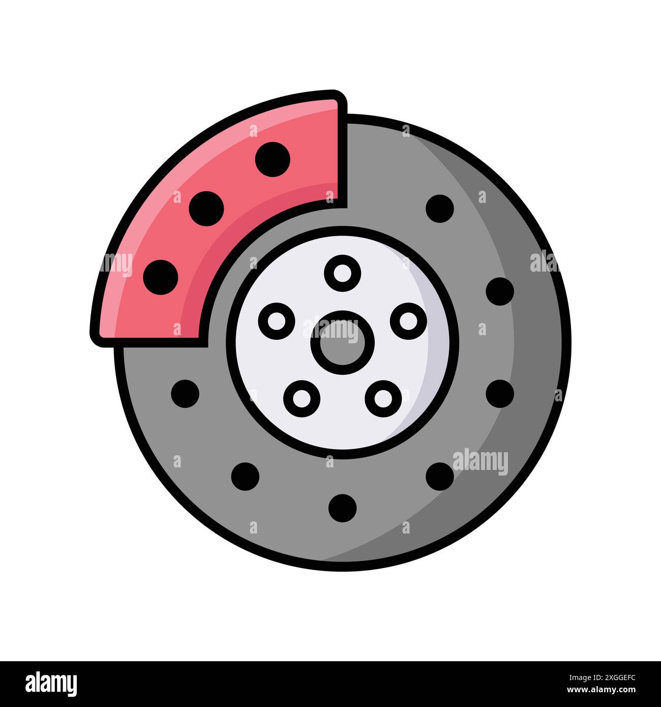 brake icon vector design template in white background Stock Vector