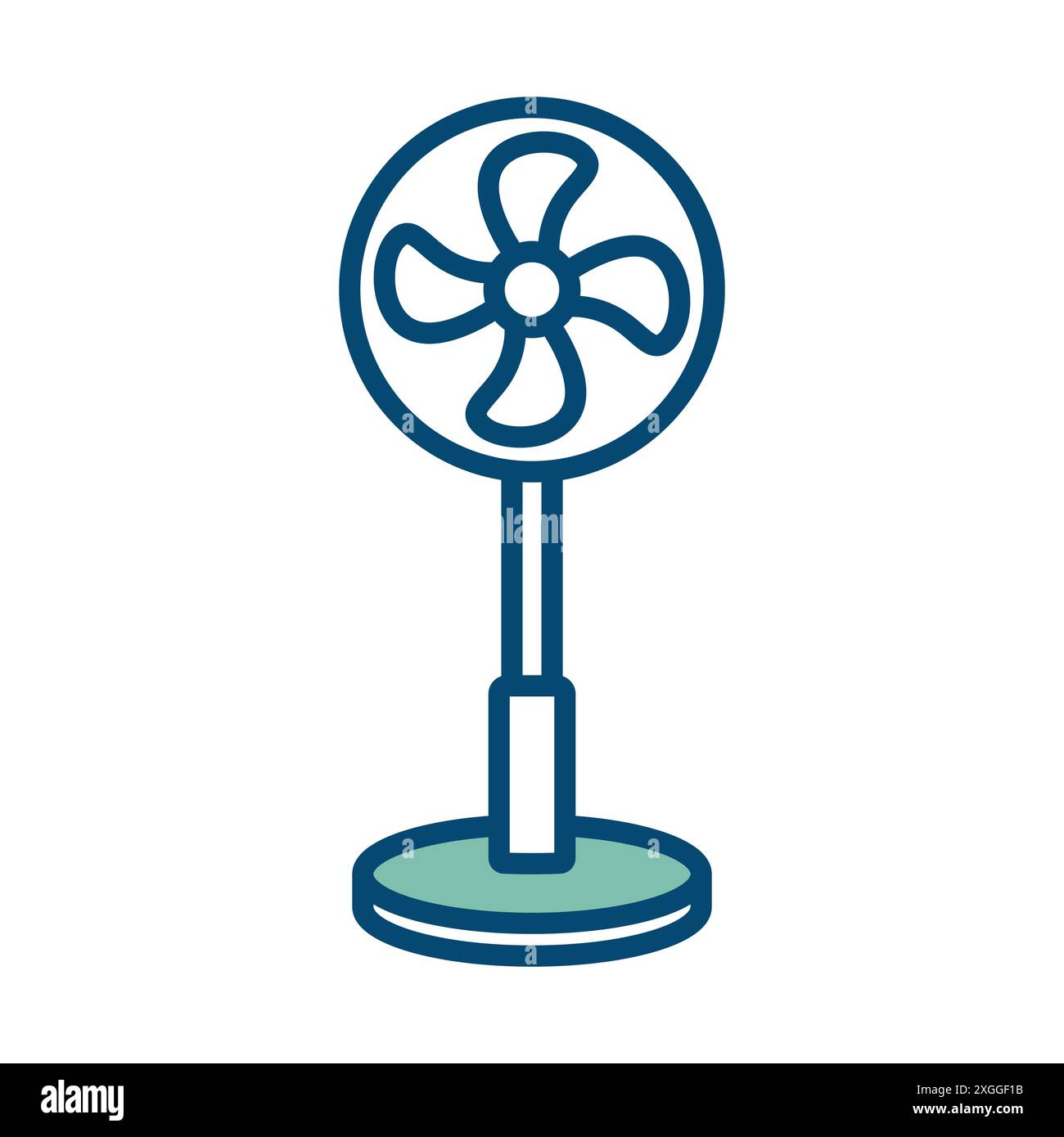 electric fan icon vector design template in white background Stock Vector