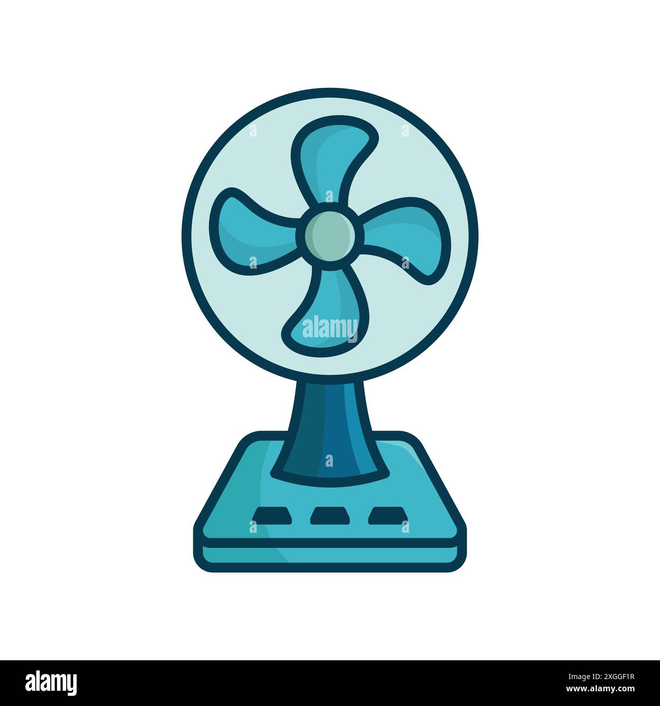 electric fan icon vector design template in white background Stock Vector