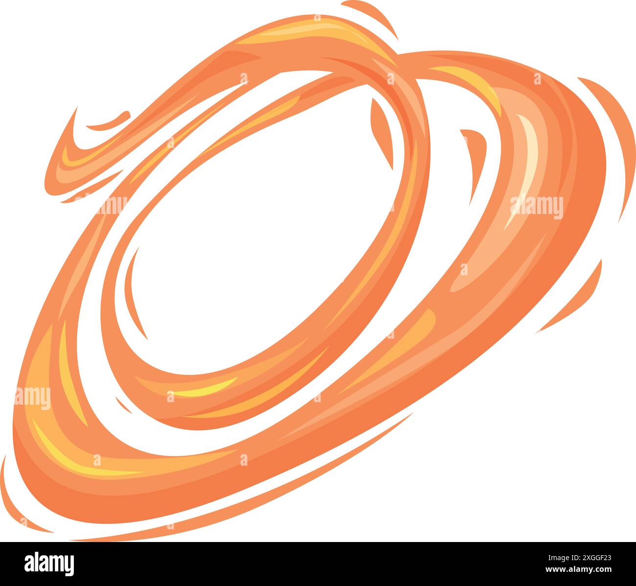 Abstract orange swirl flowing and creating a dynamic shape Stock Vector ...