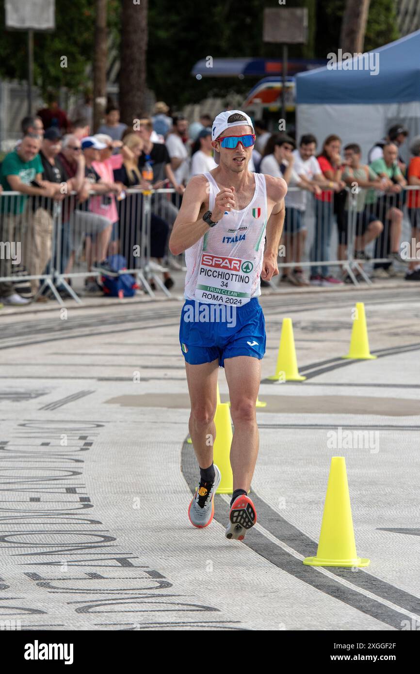 Gianluca Picchiottino (Italy) during the 20Km race walk men at European