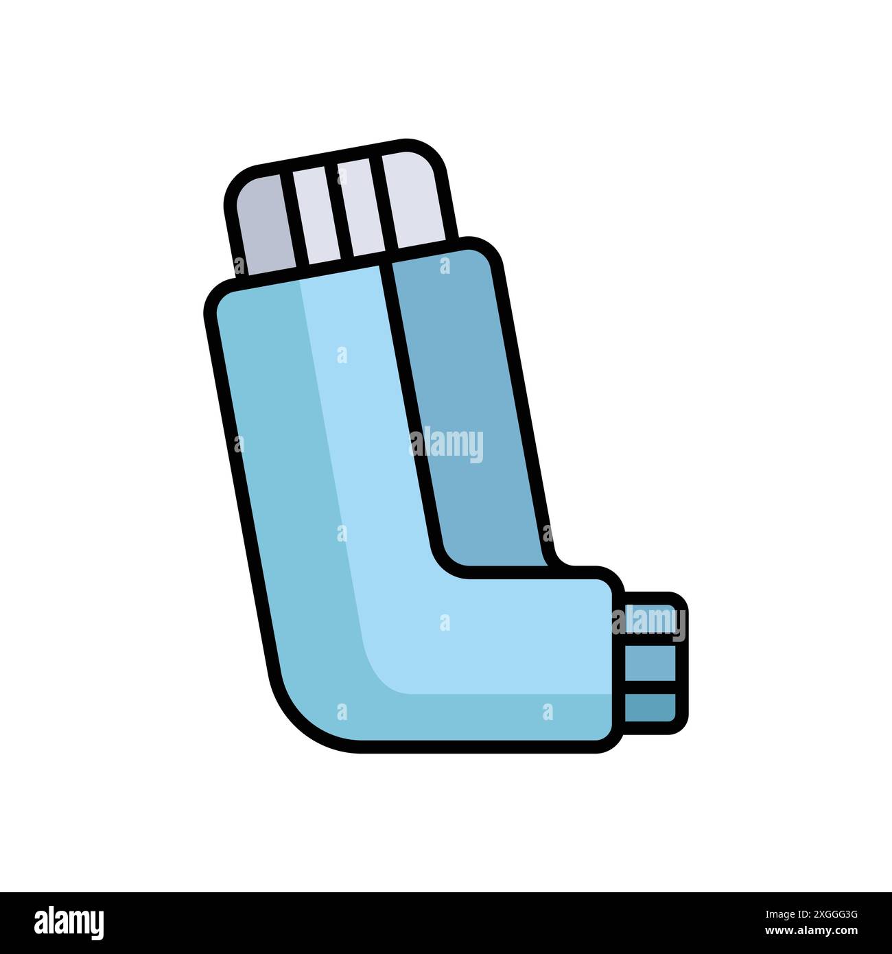 inhaler icon vector design template in white background Stock Vector