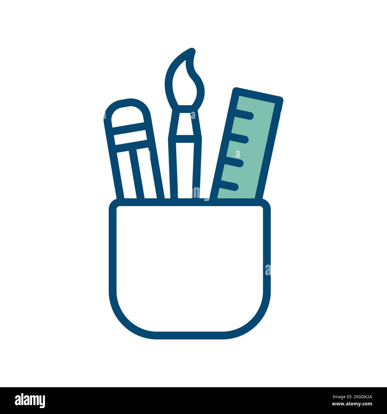 stationery icon vector design template in white background Stock Vector