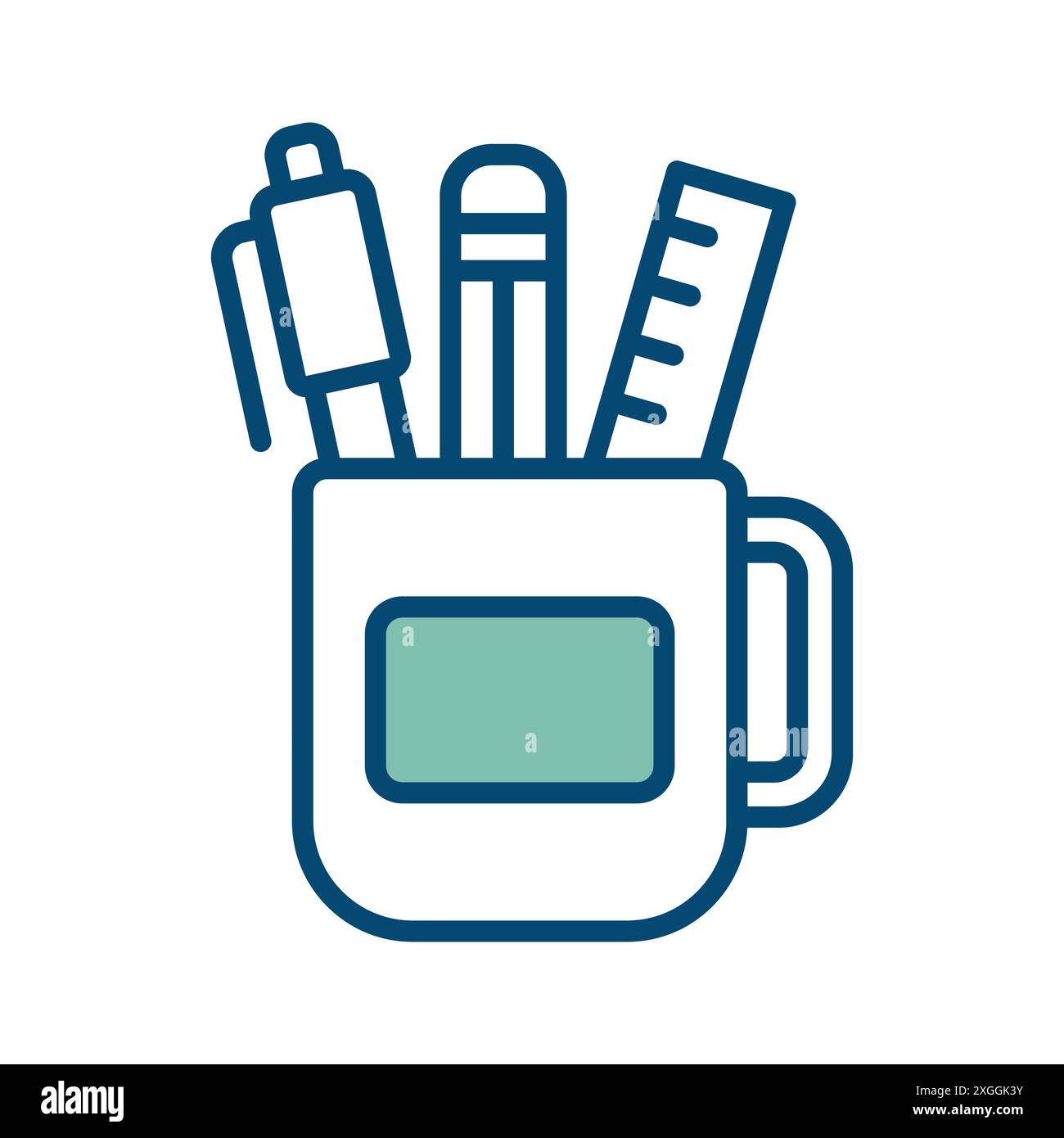 stationery icon vector design template in white background Stock Vector