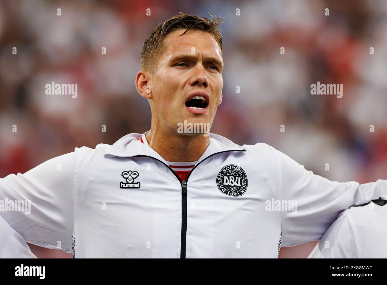 Vestergaard Jannik Vestergaard seen during UEFA Euro 2024 game between national ...